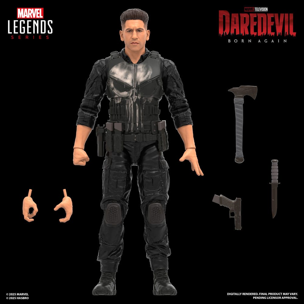 Daredevil: Nato di nuovo Marvel Legends Action Figure Punisher 15 cm